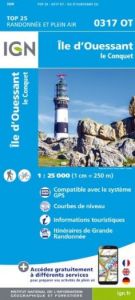 IGN Top 25 - Ile d'Ouessant - Le Conquet