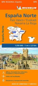 Michelin Regional Map - 573-Pais Vasco/Euskadi, Navarra, La Rioja