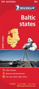 Michelin National Map - 781-Baltic States