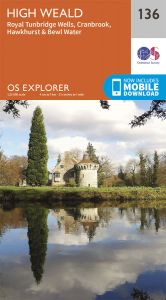 OS Explorer - 136 - Royal Tunbridge Wells. Cranbrook, Hawkhurst & Bewl