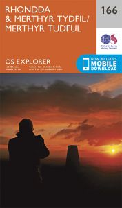 OS Explorer - 166 - Rhondda & Merthyr Tydfil