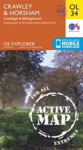 OS Explorer Active - 34 - Crawley & Horsham
