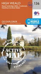 OS Explorer Active - 136 Royal Tunbridge Wells & Cranbrook