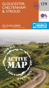 OS Explorer Active - 179 - Gloucester, Cheltenham & Stroud