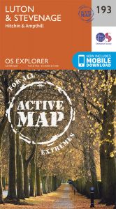 OS Explorer Active - 193 - Luton & Stevenage
