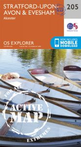 OS Explorer Active - 205 - Stratford-upon-Avon & Evesham