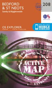 OS Explorer Active - 208 - Bedford & St Neots