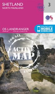 OS Landranger Active - 3 - Shetland – North Mainland