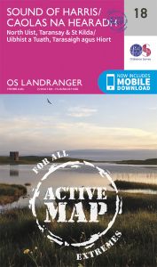 OS Landranger Active - 18 - Sound Of Harris, North Uist & Taransay