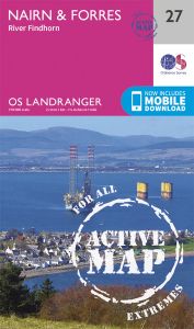 OS Landranger Active - 27 - Nairn & Forres, River Findhorn