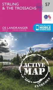 OS Landranger Active - 57 - Stirling & The Trossachs