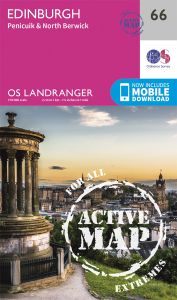 OS Landranger Active - 66 - Edinburgh, Penicuik & North Berwick