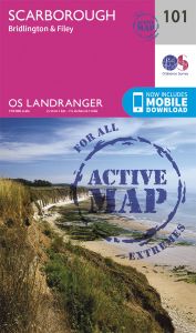 OS Landranger Active - 101 - Scarborough, Bridlington & Filey