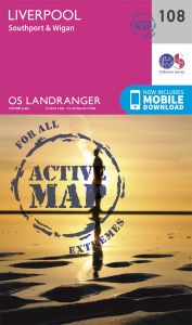 OS Landranger Active - 108 - Liverpool, Southport & Wigan