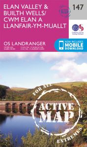 OS Landranger Active - 147 - Elan Valley & Builth Wells