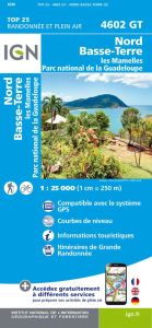 IGN Top 25 - Serie Bleu - Nord Basse-Terre (Guadeloupe) 2024