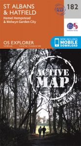OS Explorer Active - 182 - St Albans & Hatfield
