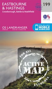 OS Landranger Active - 199 - Eastbourne & Hastings, Battle