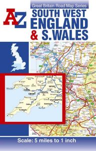 A-Z Road Map - South West England & South Wales