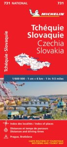 Michelin National Map - 731-Czech/Slovak Republic