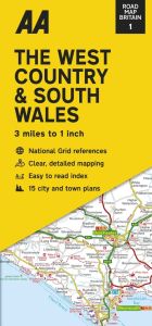 AA - Road Map Britain - The West Country & South Wales