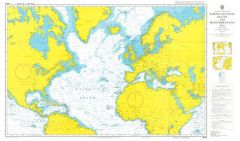 Admiralty Planning Chart - The N Atlantic Ocean & Mediterranean