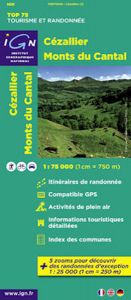 IGN Top 75 - Cezallier / Monts du Cantal