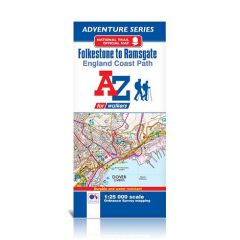 A-Z Adventure Atlas - Folkestone To Ramsgate, England Coast Path