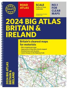 Philips Big Road Atlas Britain & Ireland - A3 Spiral 2024