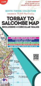 The Little Map Company - Route Finder - Torbay to Salcombe Map