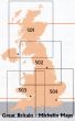 Michelin Regional Map - 504 - SE England, The Mids & E Anglia