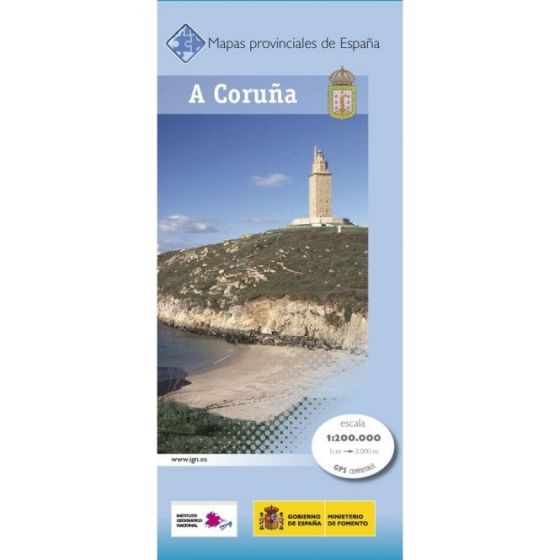 CNIG Spanish Provincial Road Maps (1:200k) - A Coruna