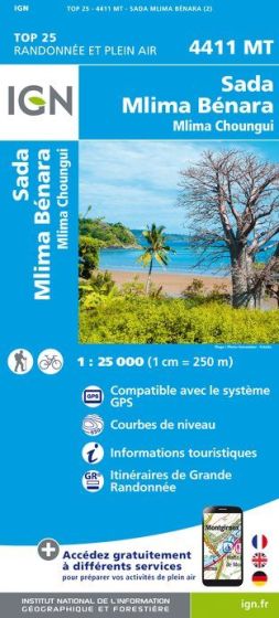 IGN Top 25 - Serie Bleu - Sada / Mlima Bénara / Mlima Choungui / Mayotte 2018